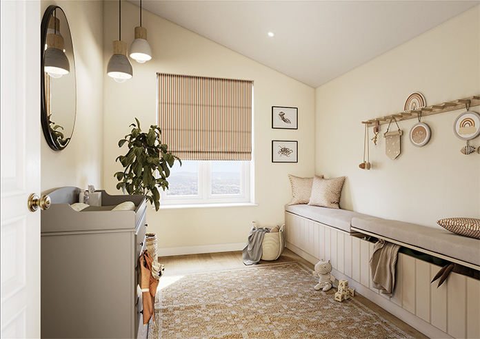 The British Stripe Co. Catherine, Teinbridge No.2 - Twist&Fit Roman Blind - Image 7